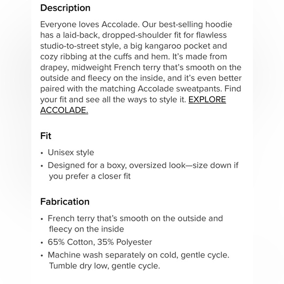 Brand New with Tags! Alo Accolade Hoodie-Espresso-Size XL - Picture 4 of 15